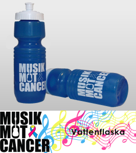 Musik Mot Cancer - Vattenflaska med tryck